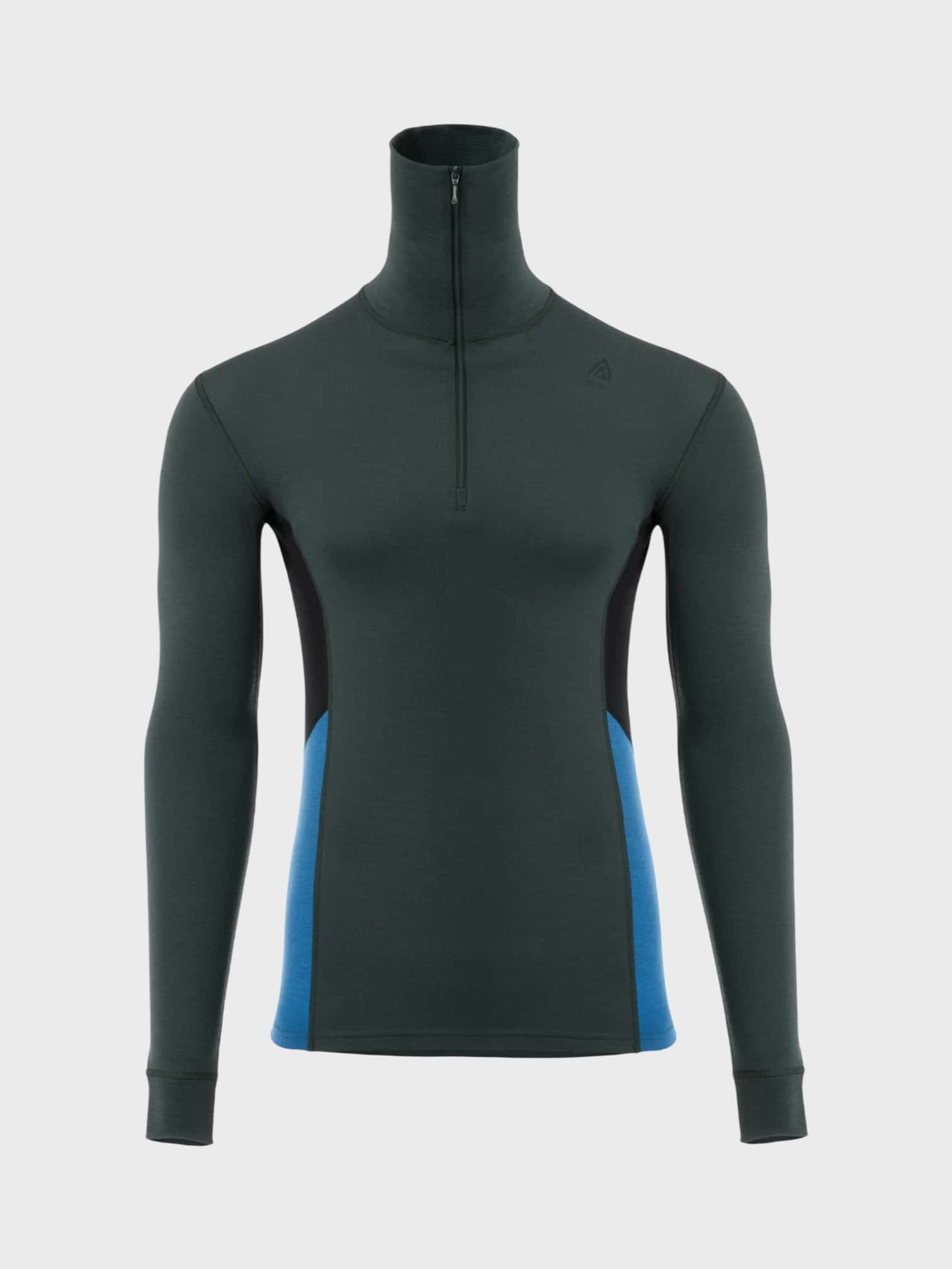 WarmWool miesten poolokauluksinen merinopaita vetoketjulla