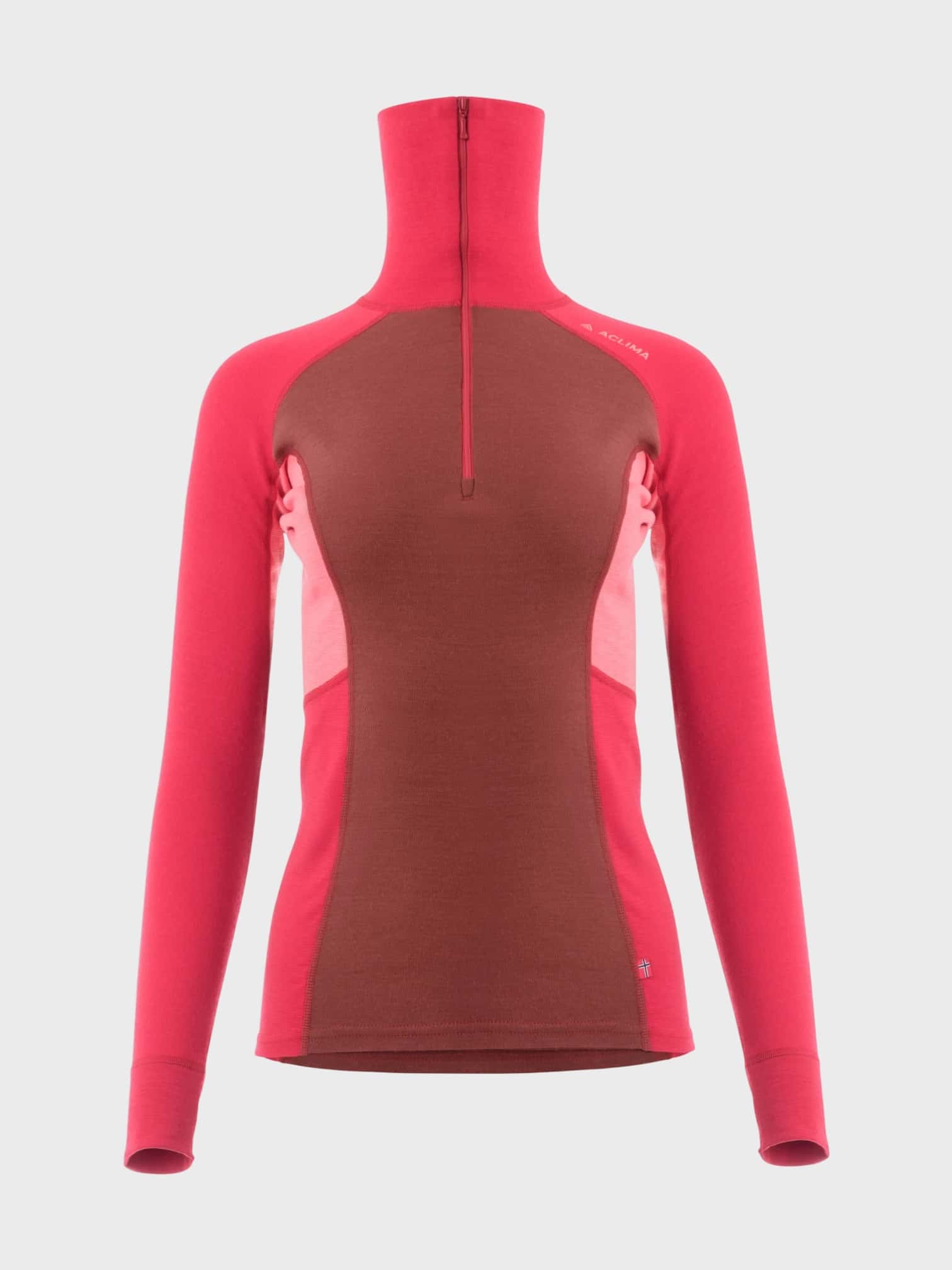 WarmWool naisten merinopoolopaita vetoketjulla