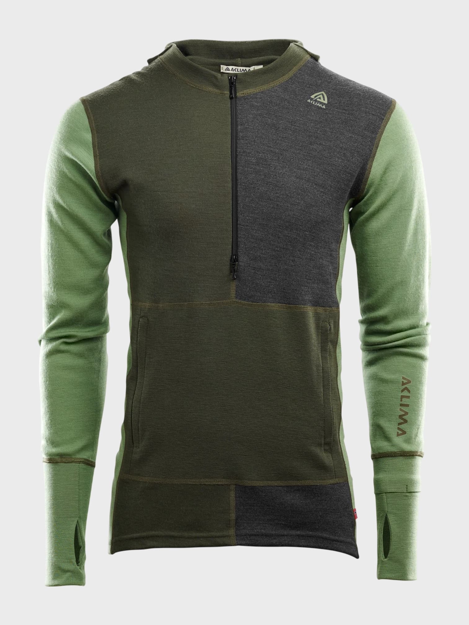 WarmWool miesten huppari vetoketjulla