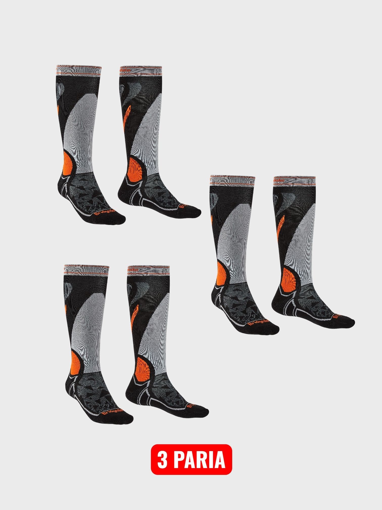 Black/Silver (3 paria)