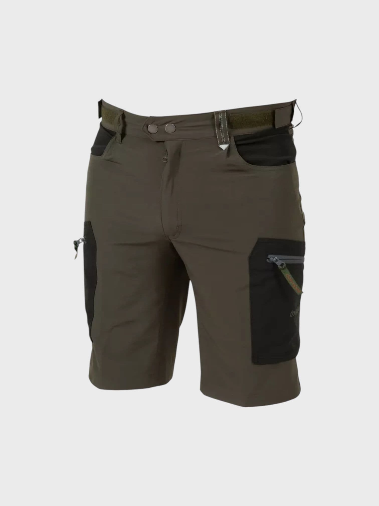 Comfort Fit miesten vaellusshortsit, tummanvihreä