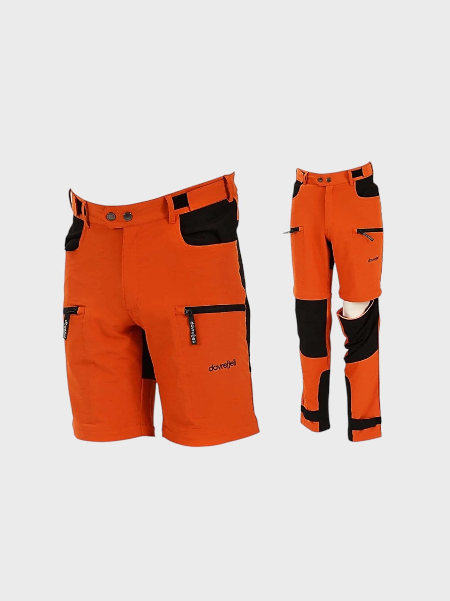 Custom Fit Zip Off miesten ulkoiluhousut, oranssi