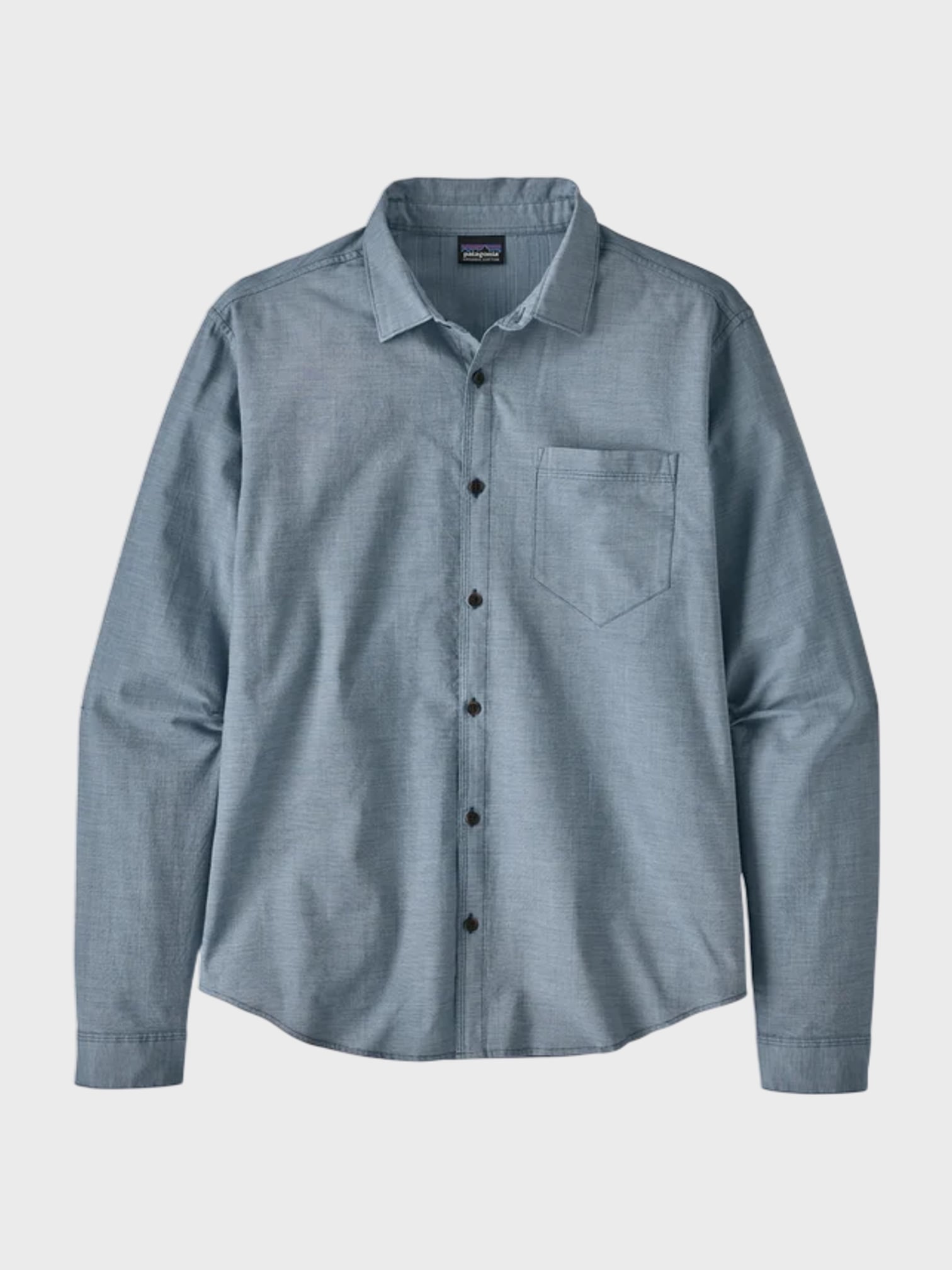M's Long-Sleeved Organic Cotton Slub Poplin Shirt